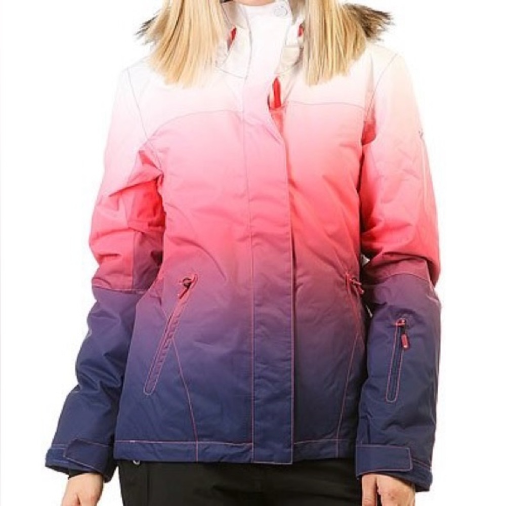 Roxy Pink and Purple Gradient Jacket
